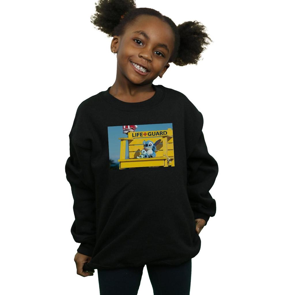 Disney Mädchen Lilo und Stitch Rettungsschwimmer Sweatshirt