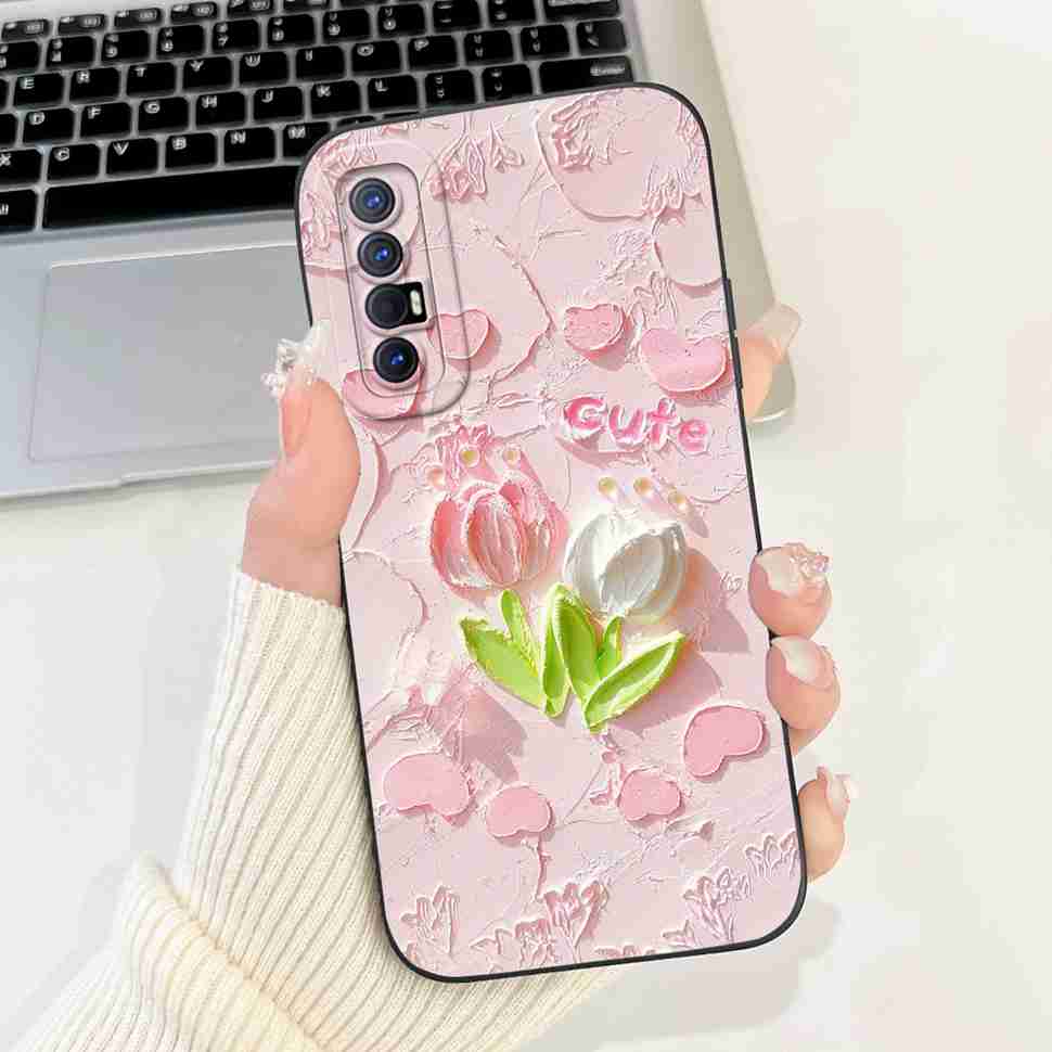New Design Case For Oppo Reno3 Pro 5G CPH2009 Protective Silicone Soft TPU For Oppo Reno 3 Reno3 Pro 5G Phone Cover Shell Case