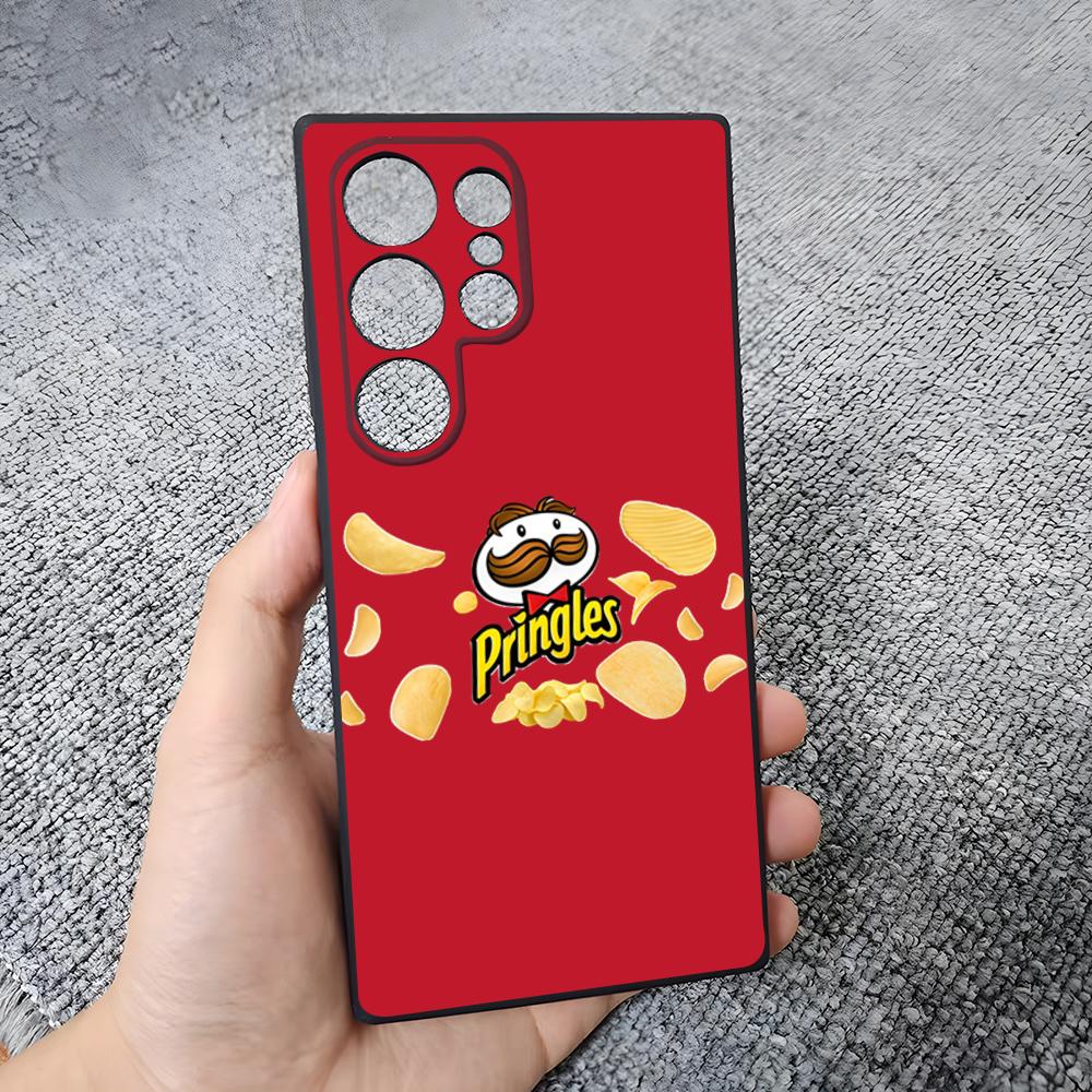 Fashion P-Pringles Phone Case For Samsung S26 S25 Plus S20 S20 Plus S22 Ultra S23 FE S21 Plus S21 Ultra Soft Cover