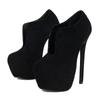 Scarpe col tacco alto da donna Eilyken, eleganti, con plateau solido, stile di strada, punta tonda, traforate, tacco a spillo estremo, scarpe da pole dance