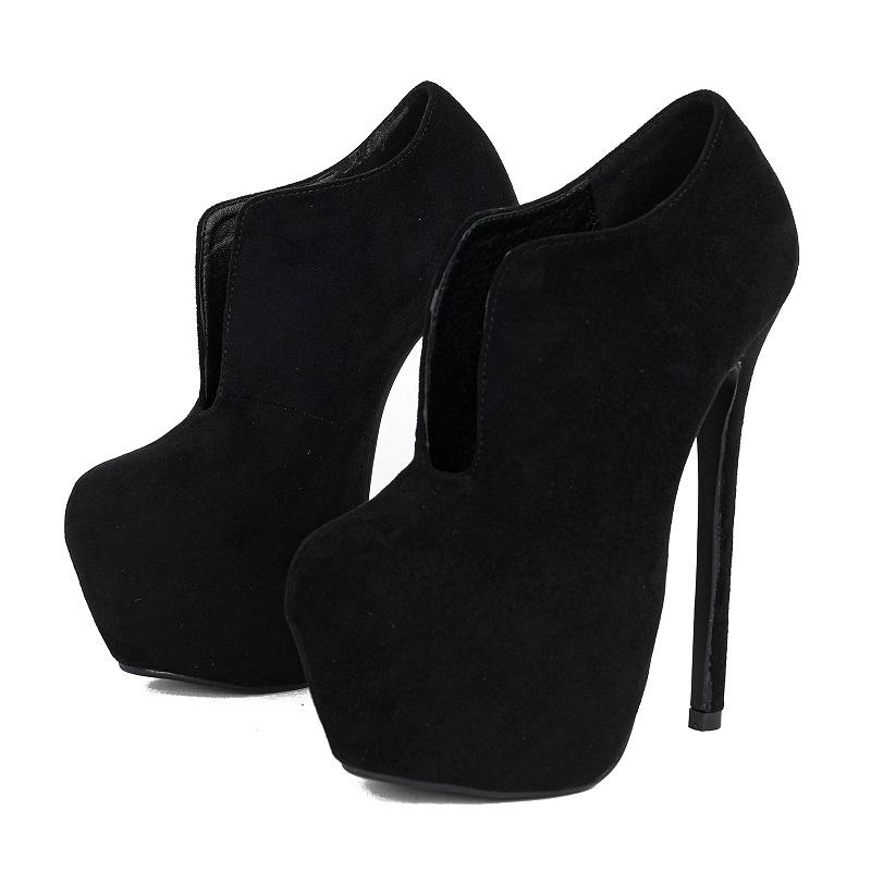 Scarpe col tacco alto da donna Eilyken, eleganti, con plateau solido, stile di strada, punta tonda, traforate, tacco a spillo estremo, scarpe da pole dance