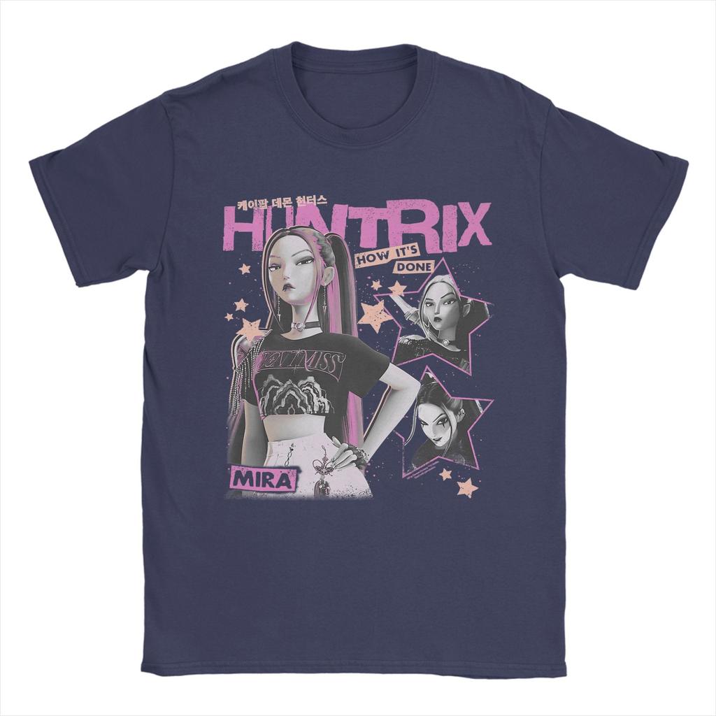Huntrix Mira How It's Done KPop Demon Hunters T-Shirts for Men Novelty Cotton Tee Shirt Short Sleeve T Shirt New Arrival Clothes