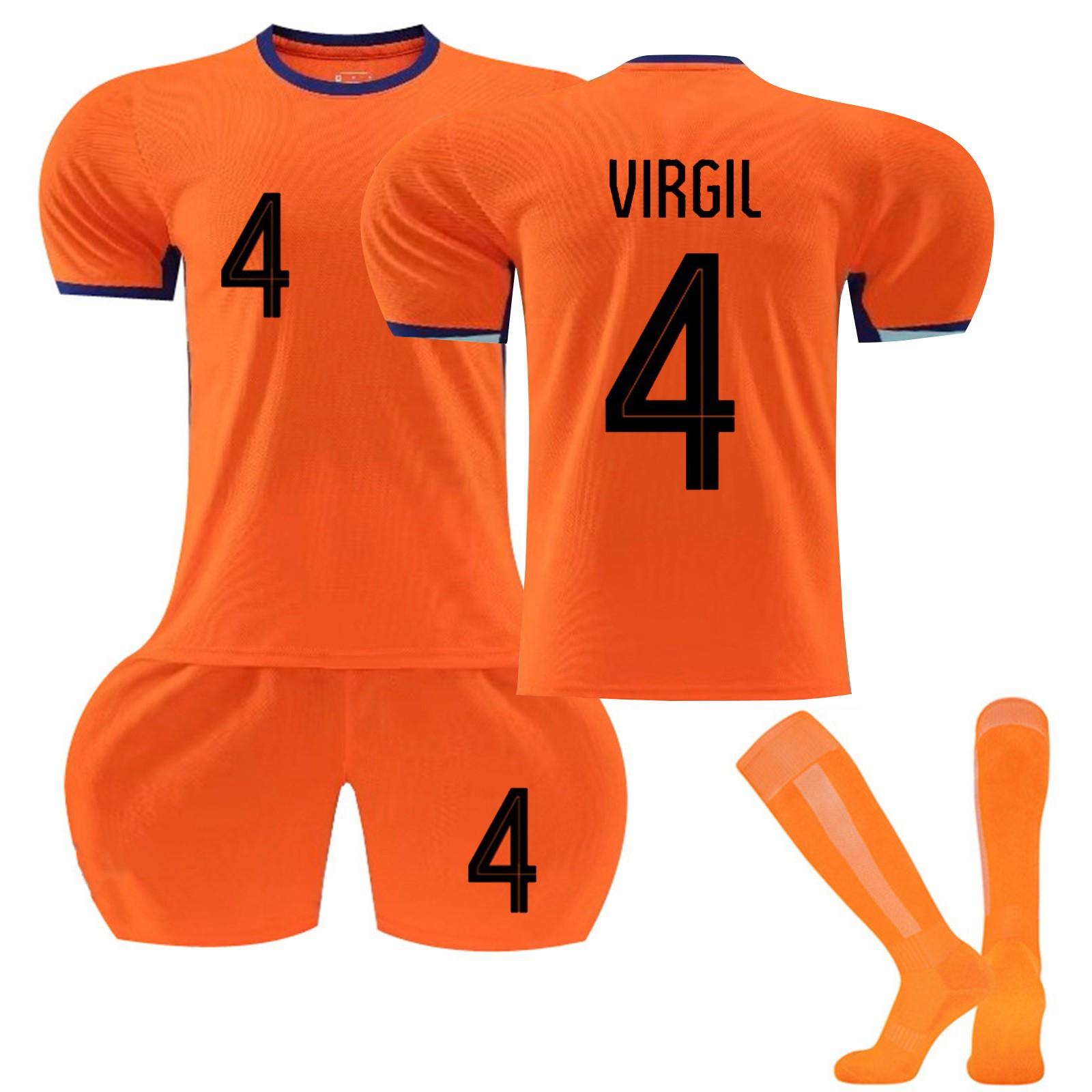 

2425Нидерланды, домашние футбольные майки, комплект с шортами и носками, новый сезон, шорты и носки, комплект размеров для взрослых и детей M