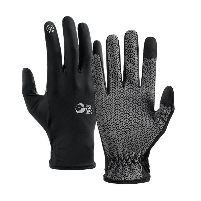 UV Protection Cycling Gloves Men Women - Breathable Nylon Touchscreen Outdoor Sports With Anti-Slip Grip