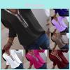 Chic Ladies Casual Plus Size V-neck T Shirt With Long Sleeves And Sequins