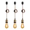 LVWIT Pendant E26 with LED Edison Bulb 6W Power Bulb Lighting Fixture for Wired Duct Ceiling Hanging with Cord 100cm Adjustable Color Adjustable