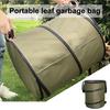 10/24/30Gallon Garden Waste Bucket Waterproof Large Capacity Oxford Cloth Reusable Yard Leaf Bag Holder for Grass Clippings