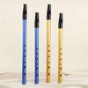 Tin Penny Whistle Flute 6 Hole Metal Flute C/D Key Irish Whistle Instrument Woodwind for Beginners Easy To Play