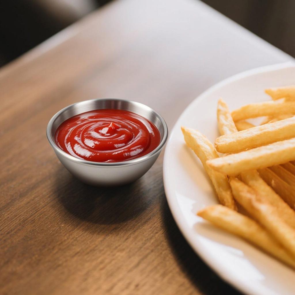 6 Pack Stainless Steel Dipping Sauce Bowls, Individual Round Pinch Bowls for Sides and Sushi, Small Prep Containers for Ingredients