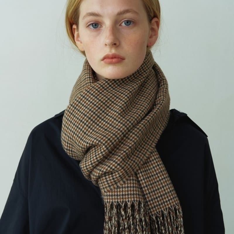 LOVE ME MONSTER Retro Check Muffler (5TYPE)