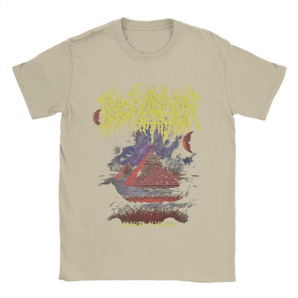 Casual Blood Incantation Pyramid T-Shirts Men O Neck Pure Cotton T Shirts  Short Sleeve Tees Summer Tops