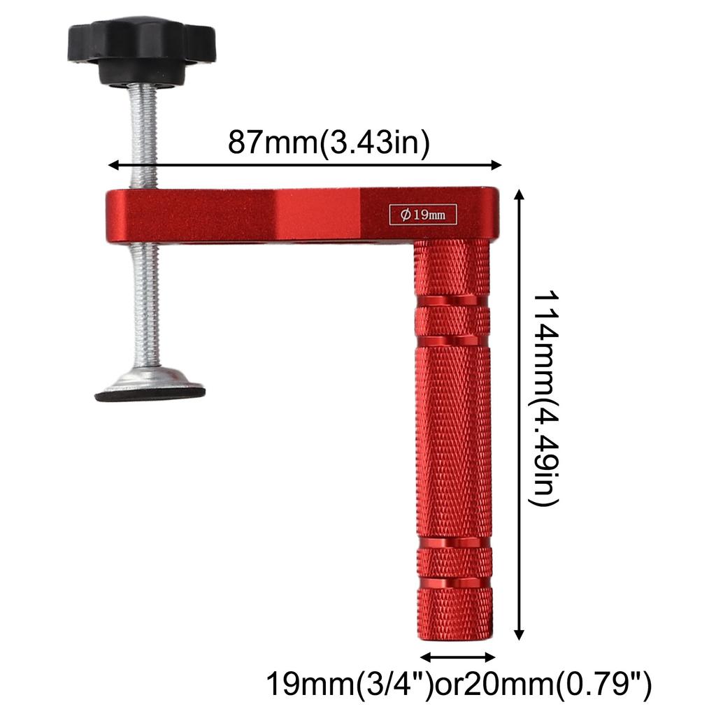 2Pcs 19/20mm Hole Hold Down Clamp Desktop Fixed Clip For Woodworking Benchtop Workshop Tools Accessories