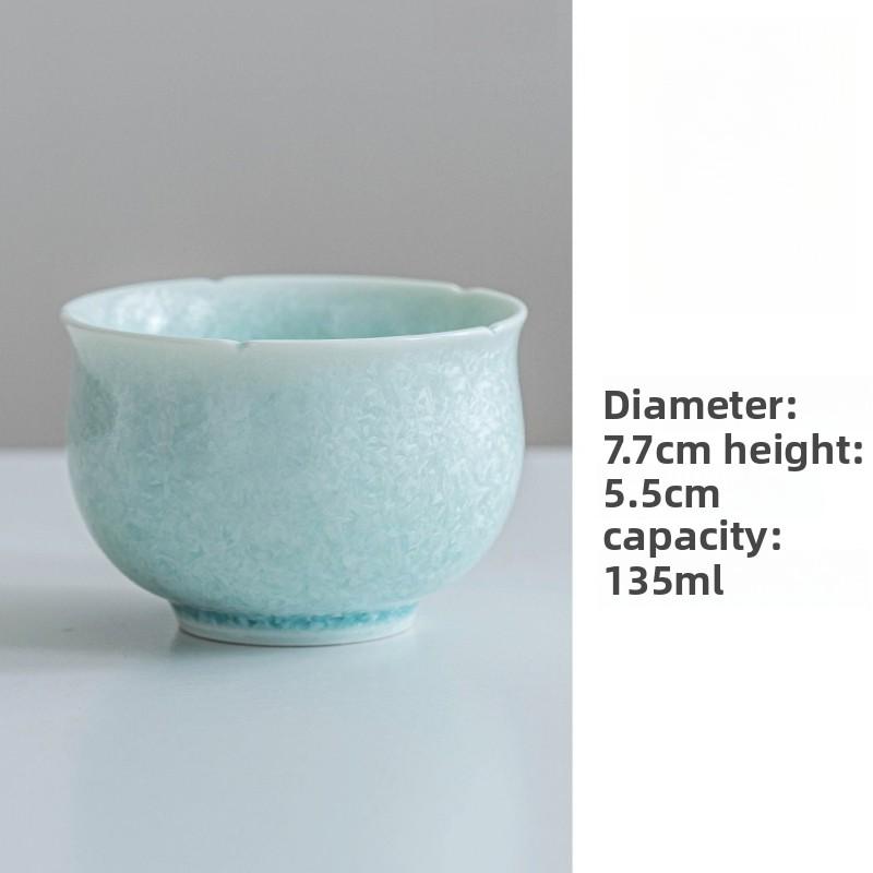 Crystal Glaze Teacup Zen Tea Bowl Tea Pair Tea-tasting Fragrance Cup Jianzhan Master Cups Drinkware