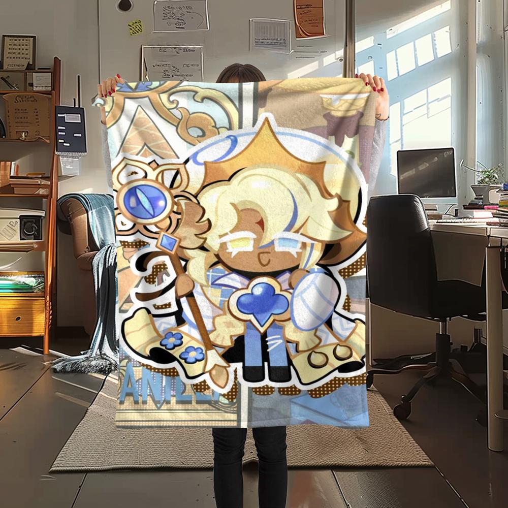 Cookie Run Kingdom Print Flannel Blanket, High Quality Comfortable for All Seasons, Home Decor, Warmth and Comfort, Perfect for Christmas Gifts17