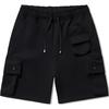 Li Ning Plain Minimalist Lace-Up Elastic Sports Casual Shorts Men Shorts Black AKSU155-2