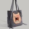 Biscuit Cat Handbag for Women, Autumn Winter 2024 New Trendy College Style Tote Bag, Korean Large Capacity Shoulder Bag Trendy