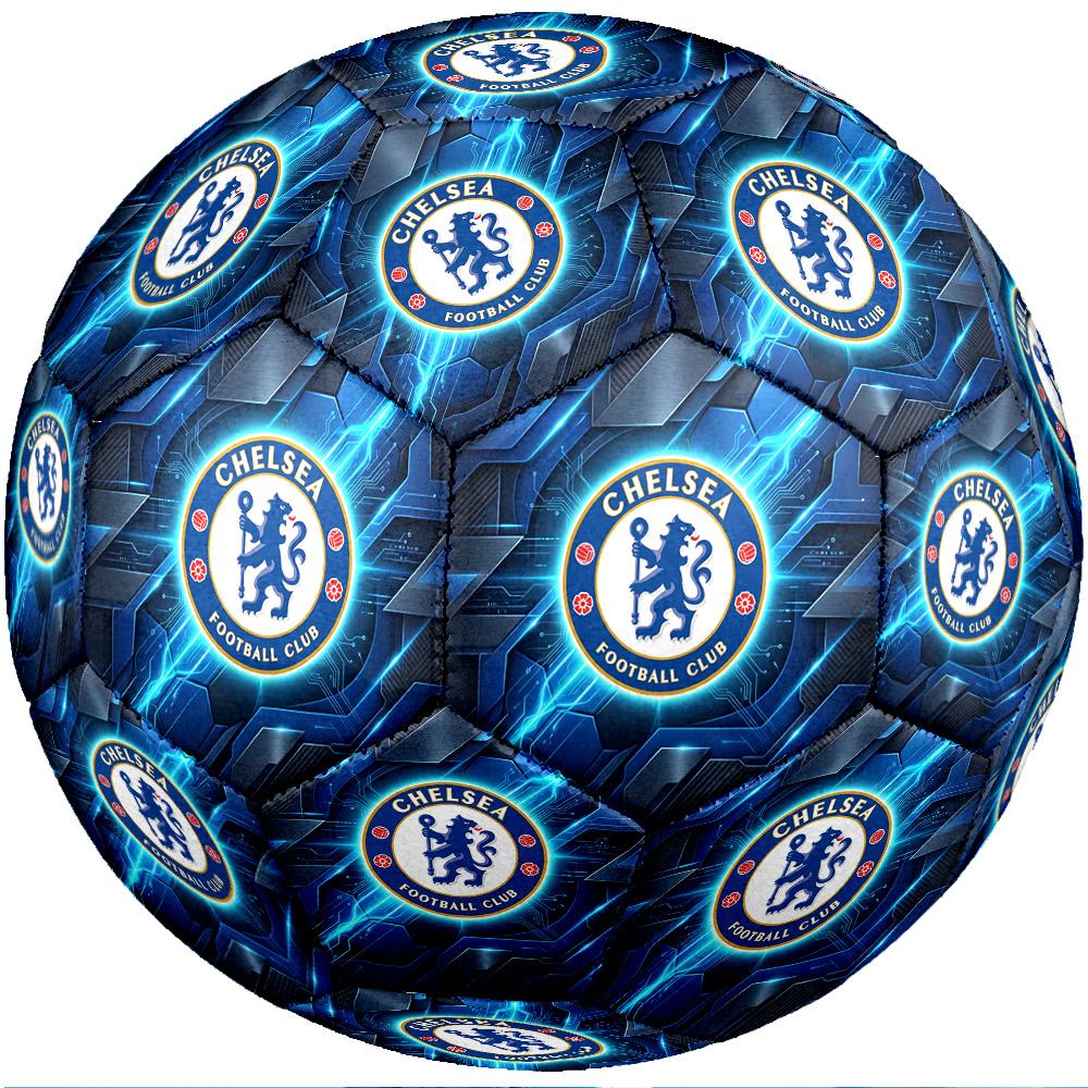 Chelsea FC Theme soccer ball Size 5 Soccer Ball Soft Touch Professional Training Football for Outdoor Sports