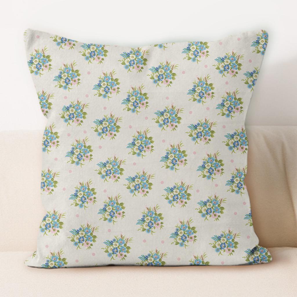Ins Style Retro Floral Pillowcase Soft Fabric Sofa Cushion Cover Bedroom Decor Pillow Case
