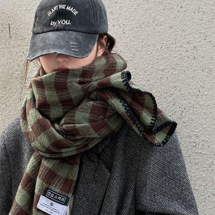 Schal Winter Neue Kollektion Herbst/Winter Atmosphäre Plaid Fransen Für Paare, Warm Und Student High-End-Stil Schal