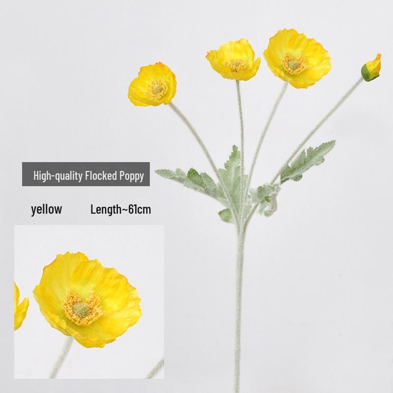Poppy Artificial Flowers for Home, Wedding Decor, Art, and Photography
