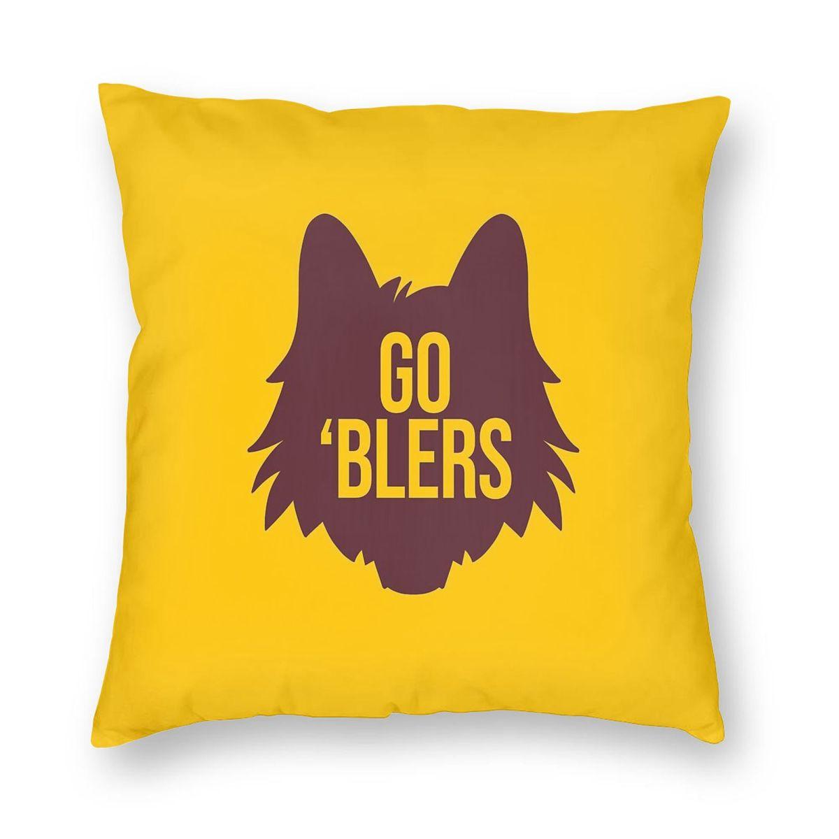 

Loyola University Chicago Lu Wolf Pillowcase Polyester Linen Velvet Printed Zip Decor Home Cushion Cover 12x12Inch