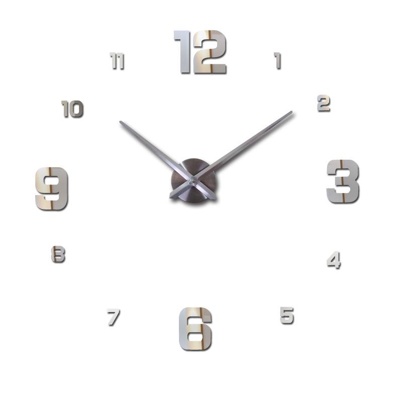 Kreative 3D DIY Quarz-Wanduhr im europäischen Stil für das Wohnzimmer
