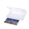 Transparent Photo Storage Boxes with 6 Inner Photo Cases Greeting Card Storage Box  Stickers