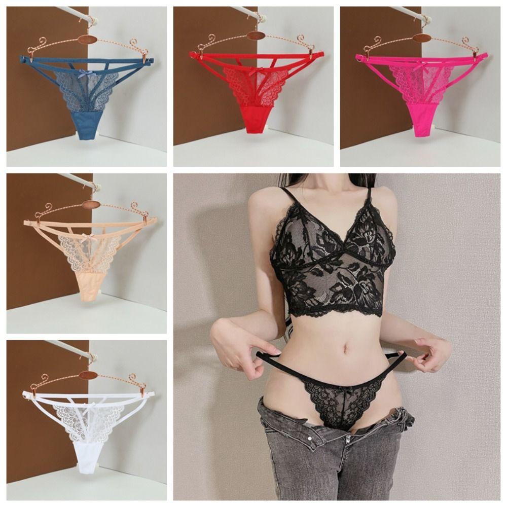 

Бант-стринги полые женское нижнее белье сексуальные женские трусы для девочек