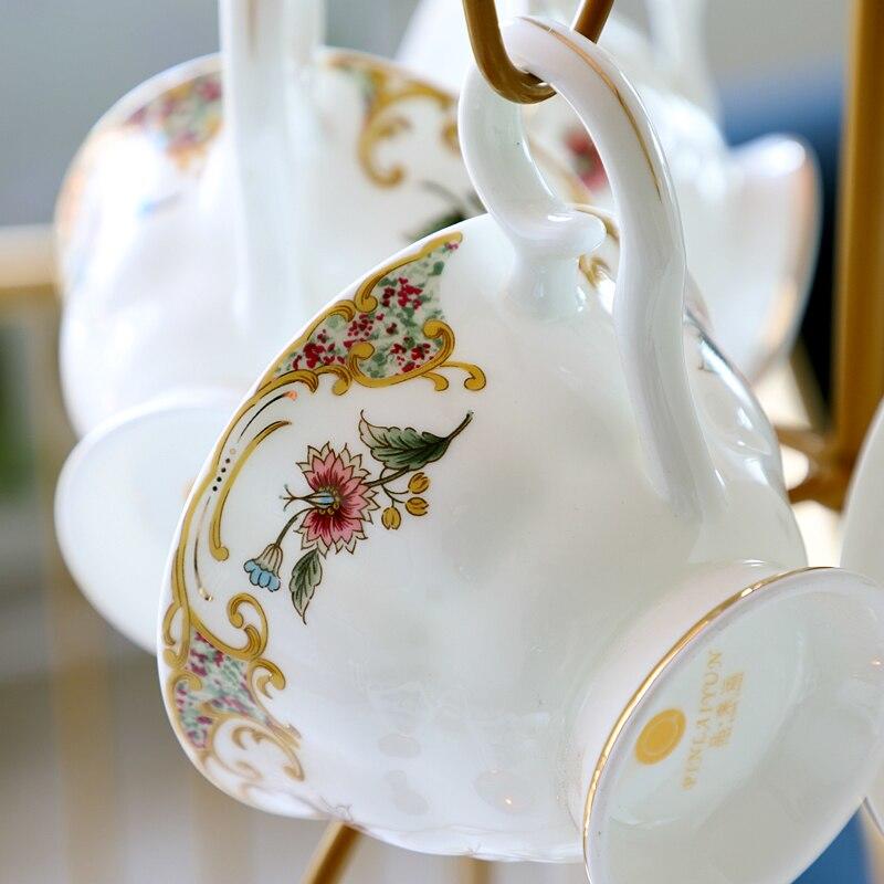 European Luxury Ceramic Cups Simple Creative Gifts Small Bones Coffee Cups Environmental