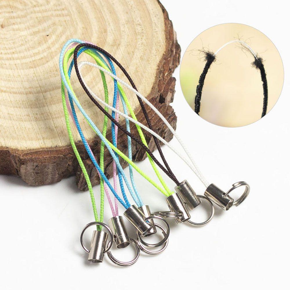 Threads Cords Double Ring Mobile Phone Strap Strings Jewelry Making Key Ring Jewelry Key Chain