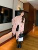 Reversible Korean Style Hooded Long Wool Coat, Light Colors, Thick Double-Faced Wool, Loose Fit, Slimming, High-End Outerwear.