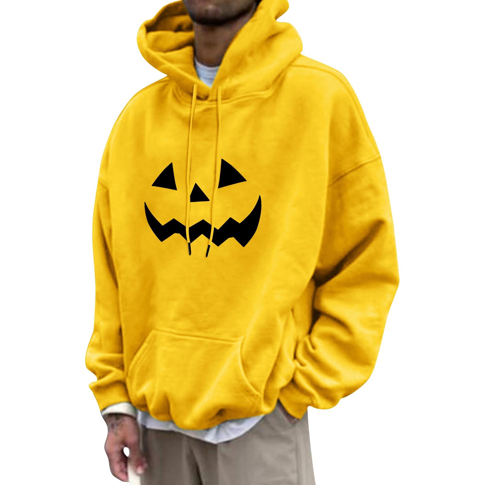 

Unisex Casual Fashion Top With Drawstring Hoodie And Printed Sweatshirt XL жёлтый