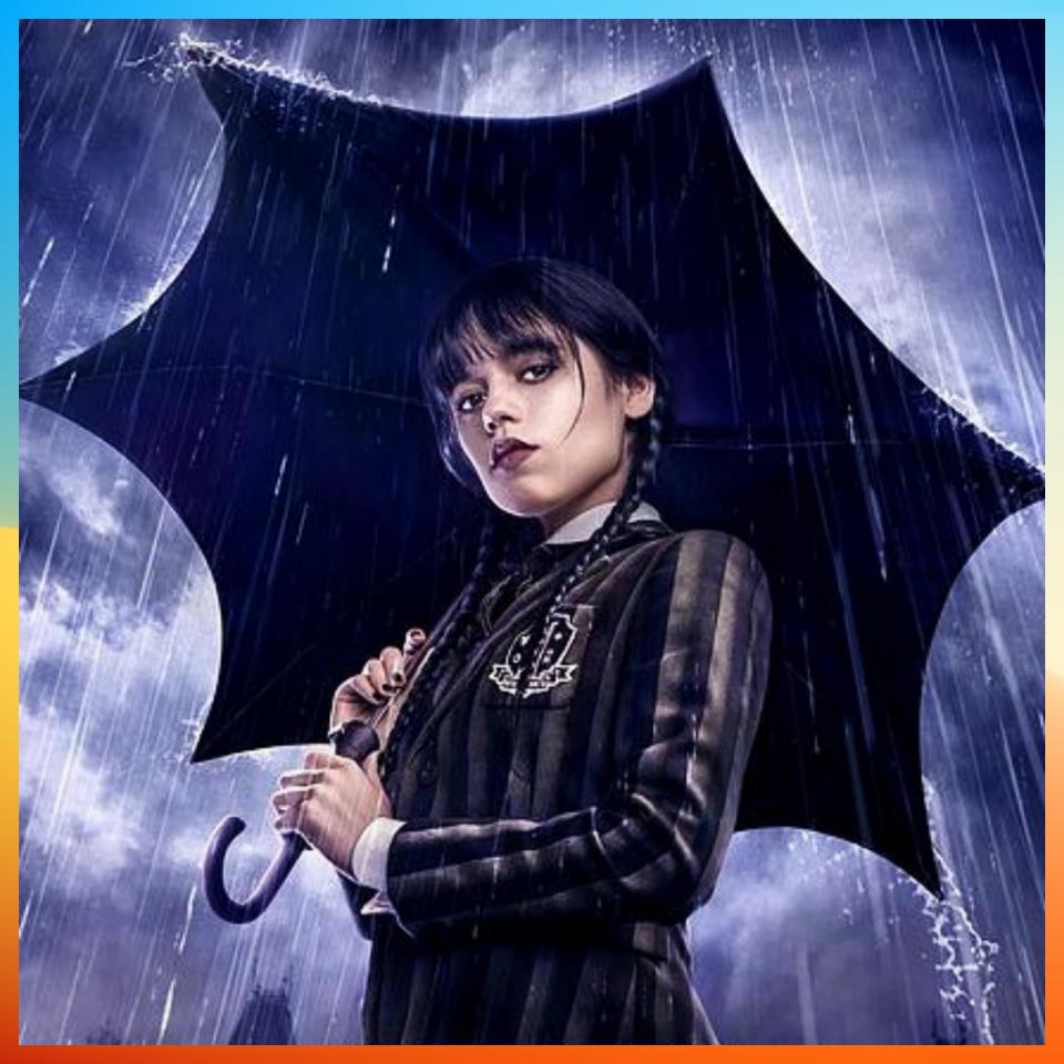 Parrucche Cosplay Addams Moda Parrucca lunga liscia Per Donne