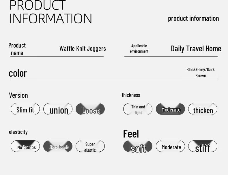 Baleno Men's Waffle Knit Tapered Trousers