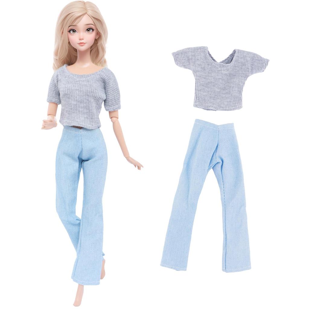Fashion Doll Clothes for 30cm Doll 11.5 Inch Girl Doll Daily Outfit Sport Shirt Pants Mini Skirt Dress Kids Toys Accessories Gift
