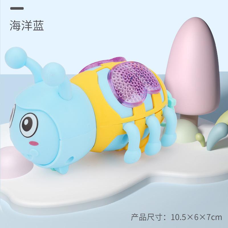 Clockwork Toy Pull Wire Little Bee Luminous New Strange Baby Children'S Creative Small Toy