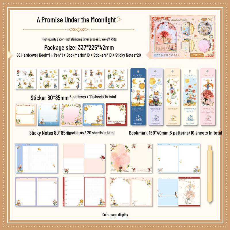 Yuezhen Rose & Prince Back-to-School Stationery Set - Children s Day Student Gift