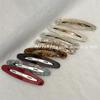 Korean Elegant Acetate Oval Snap Hair Clip