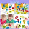 Changing Face Colorful Cube Blocks Kids Wooden Toy Logical Think Train Educate