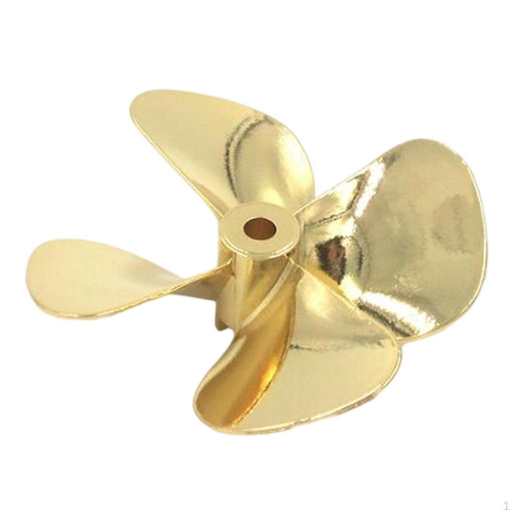 Metal RC Boat Propeller 4 Zinc Alloy 4mm for Model Repair Replace