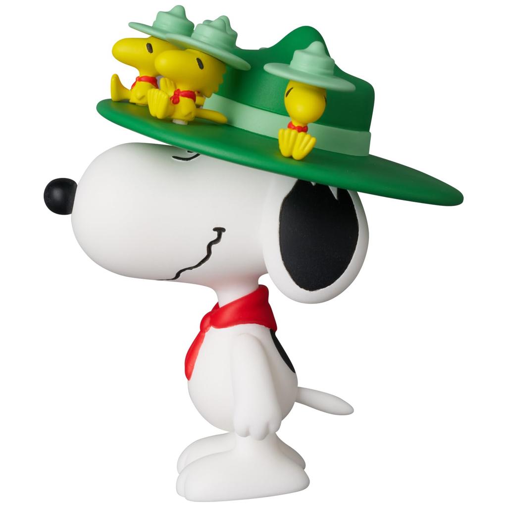 MEDICOM TOY UDF Ultra Detail Figure No. 846 PEANUTS SERIES 18 Snoopy & Woodstock, approximately 120mm tall, non-scale, painted, fully assembled figure