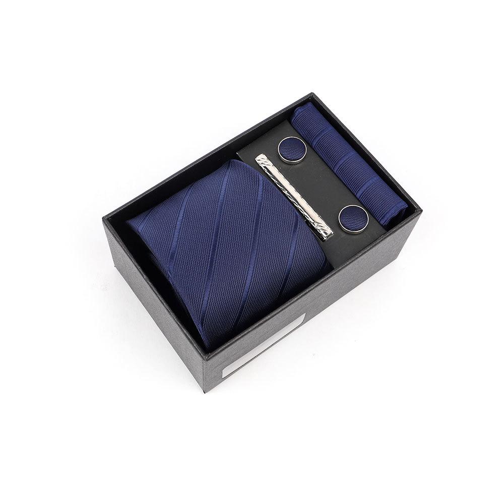 Luxury Men's Tie Gift Box with High-End Jacquard Embroidery