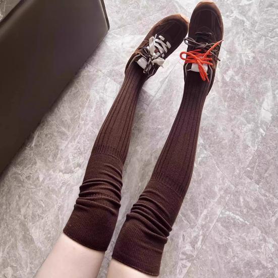 Over The Knee Boot Stocking for Women Slouch Top Thick Cotton Knit Thigh High Socks Winter Autumn Leg Warmers