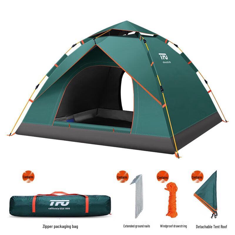 TFO 3-4 Person Double Layer Automatic Camping Tent