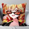 Bernice Animiertes Spiel Zenless Zone Zero Kissenbezug Quadratisches Kissen Schlafzimmer Sofa Freizeit Komfort Wohnzimmer Heimdekoration 40X40