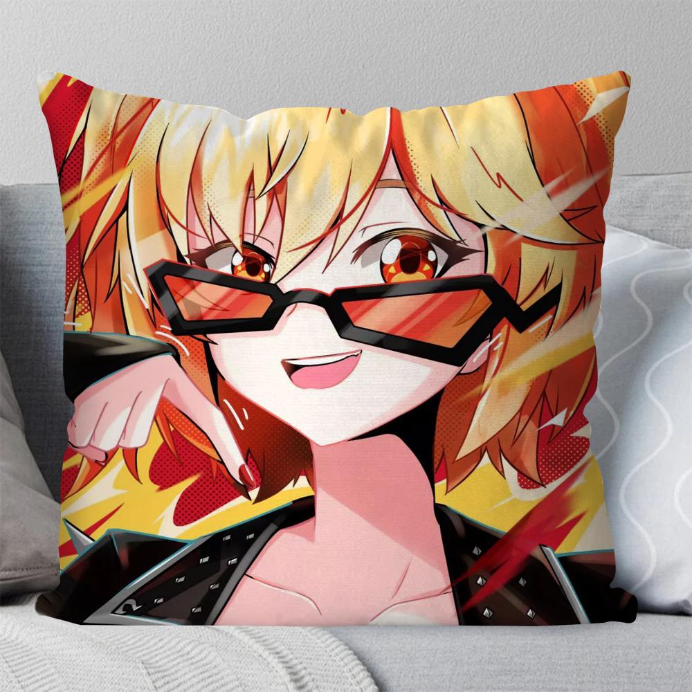 Bernice Animiertes Spiel Zenless Zone Zero Kissenbezug Quadratisches Kissen Schlafzimmer Sofa Freizeit Komfort Wohnzimmer Heimdekoration 40X40