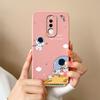 Case For Xiaomi Redmi 8 8A Pro Cute Astronaut Liquid Silicone Phone Shell Camera Lens Protection Back Cover For Redmi8 8 A 8APro