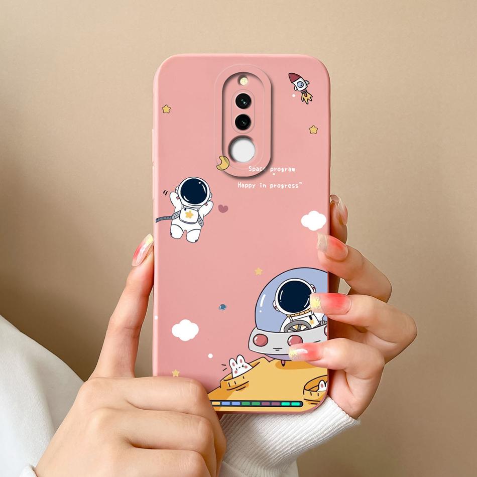 Case For Xiaomi Redmi 8 8A Pro Cute Astronaut Liquid Silicone Phone Shell Camera Lens Protection Back Cover For Redmi8 8 A 8APro