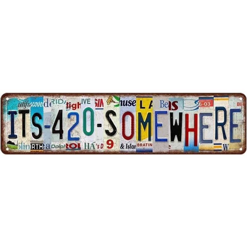 "Live" Word Metal Sign, Retro Wall Art Decor