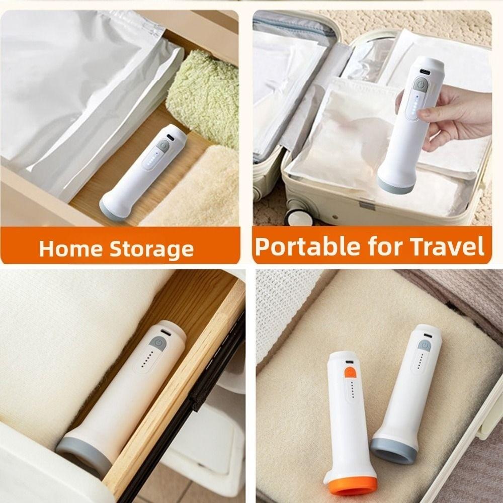 Lightweight Vacuum Bag Pump Rechargeable Compressed Bag Air Pump Travel Organizer